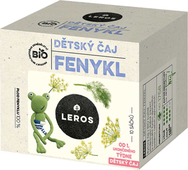 LEROS BIO Dětský čaj Fenykl 10x1,5g