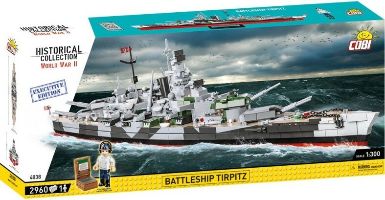 Cobi II WW Battleship Tirpitz, 1:300, 2920 k, EXECUTIVE EDITION