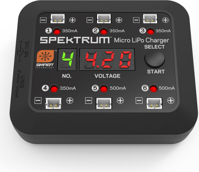 Spektrum nabíječ Micro 6-port DC/USB