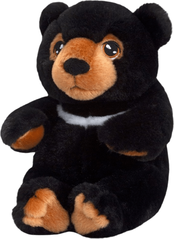 Plyš Keel Medvěd černý 18cm