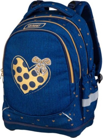 Studentský batoh Target, Srdíčko, tmavě modrý