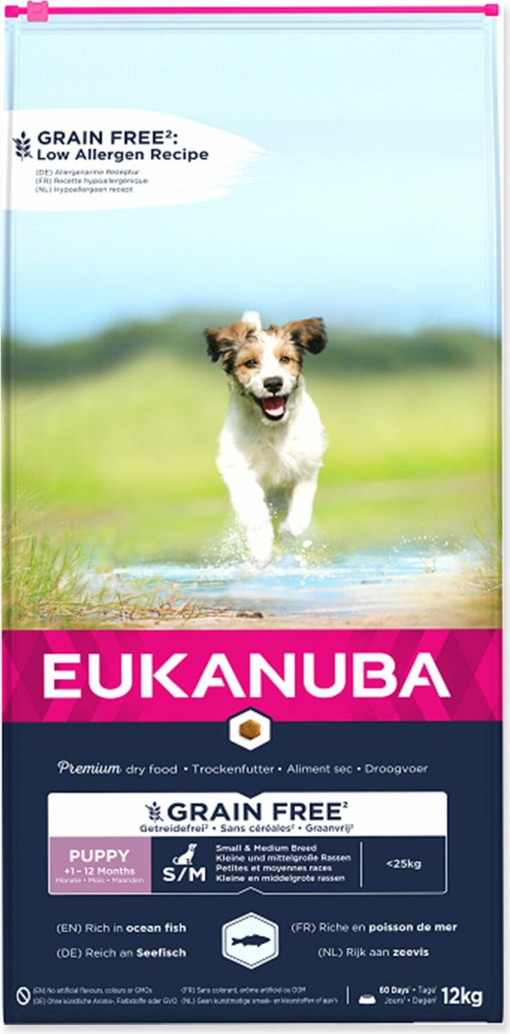 EUK Puppy & Junior Small & Medium Grain Free OF 12kg