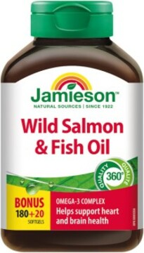 Jamieson Salmon Omega-3 komplex z lososa a rybích olejů 200 tablet