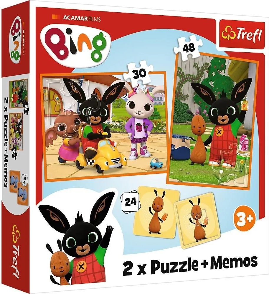 Trefl Puzzle 2v1 + pexeso - Bing s kamarády / Acamar Films Bing
