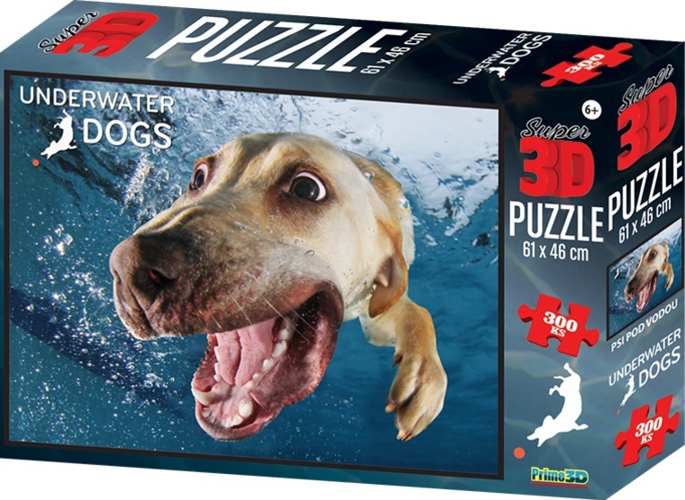 3D PUZZLE-Psi pod vodou 300 ks
