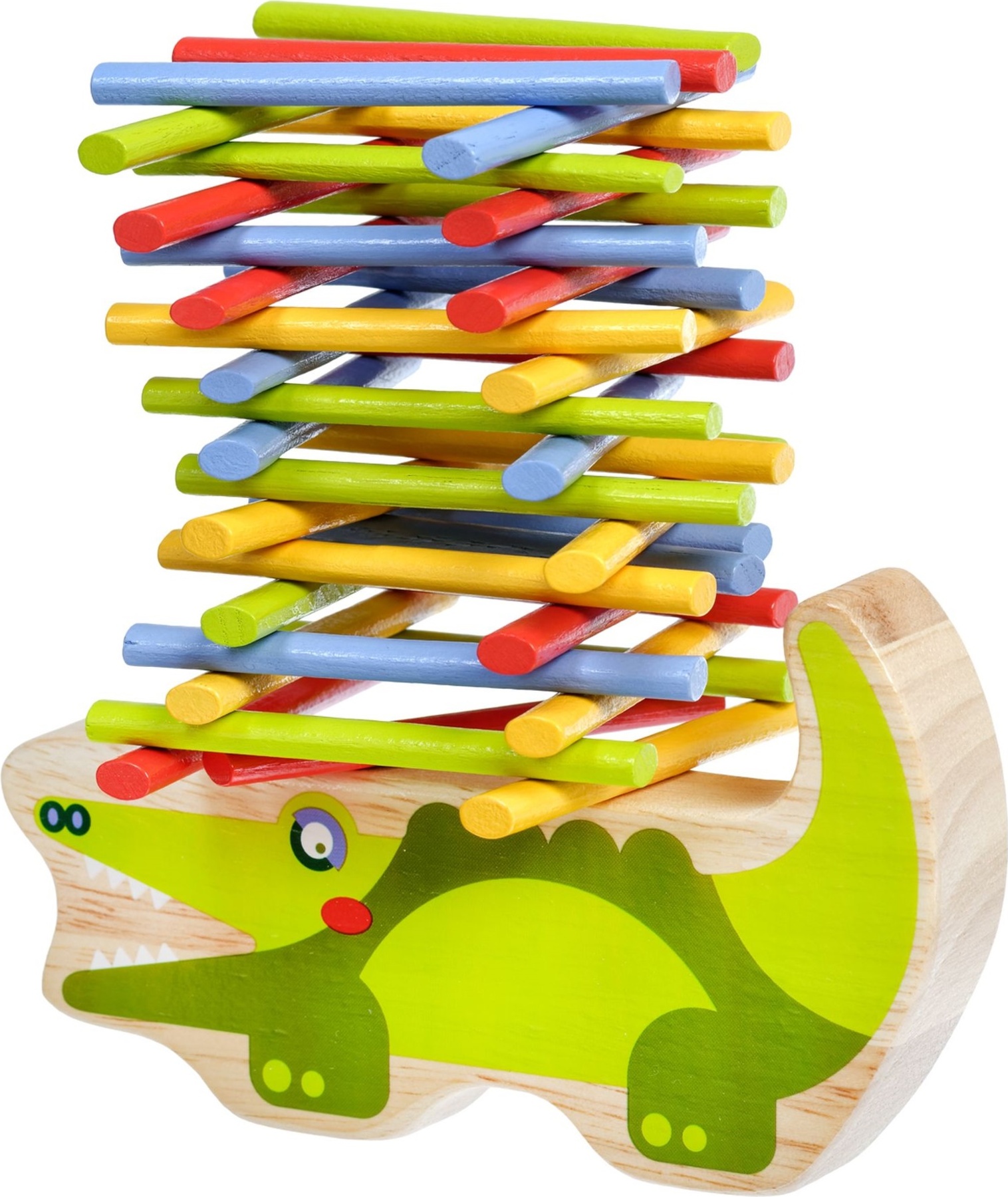Lucy & Leo 191 Krokodýl - dřevěná balanční hra 41 dílů