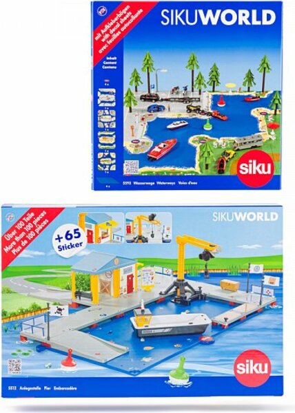 SIKU World - nakládací přístav s molem a vodní plochou