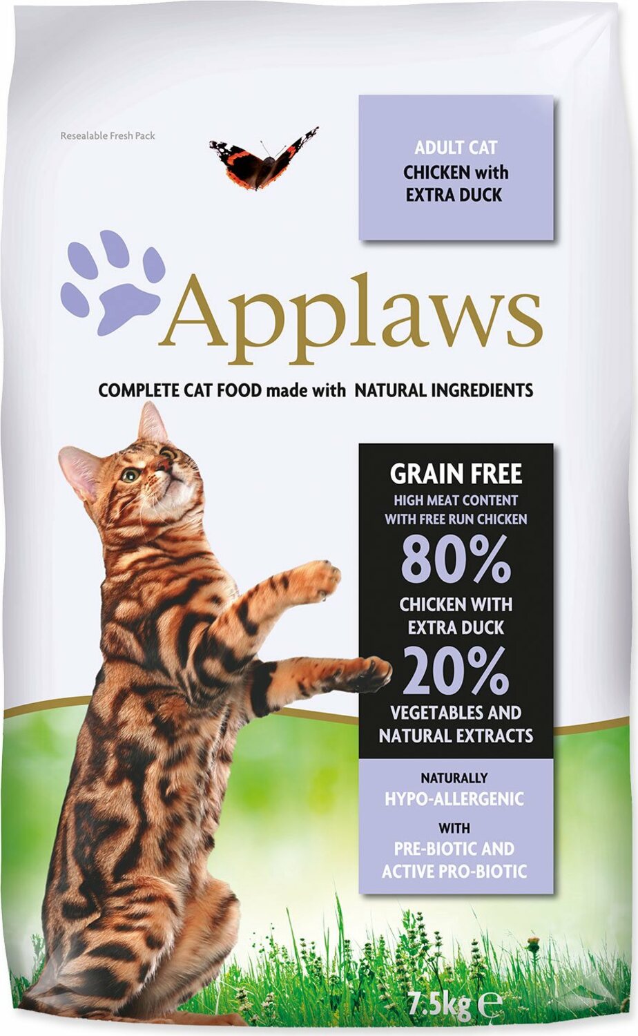 Krmivo Applaws Dry Cat Chicken with Duck 7,5kg