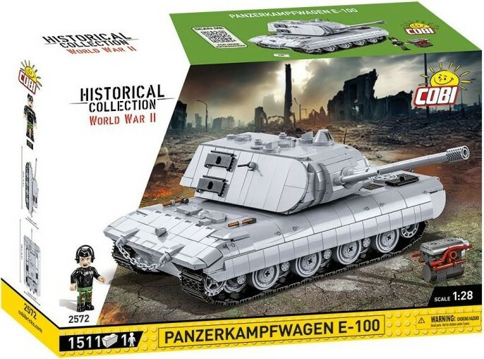 Cobi 2572 II WW Panzerkampfwagen E-100, 1:28, 1511k, 1f