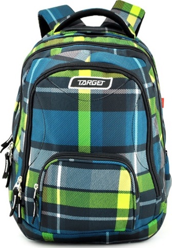 Školní batoh 2v1 Target, Žluto-modrý se vzorem