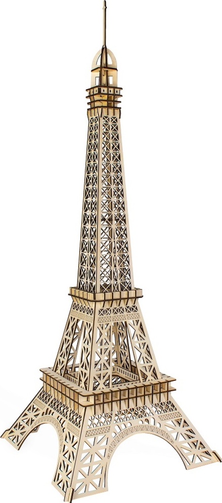 Woodcraft Dřevěné 3D puzzle Eiffelova věž velká