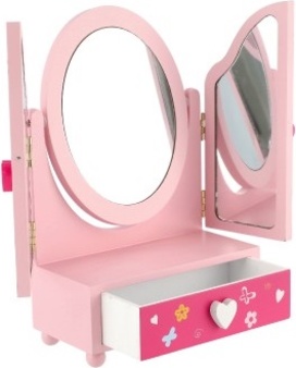 Zrcadlo šperkovnice Princess 3-dílná