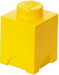 LEGO® úložný box 1 - žlutá 125 x 125 x 180 mm