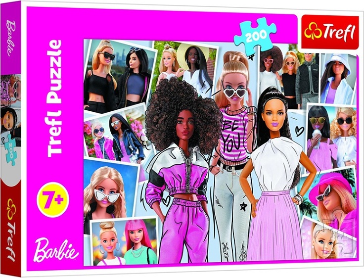 Trefl Puzzle 200 - Ve světě Barbie / Mattel, Barbie