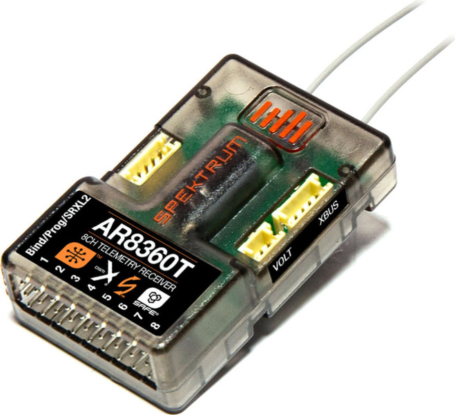 Spektrum prijímač AR8360T AS3X/SAFE s telemetriou