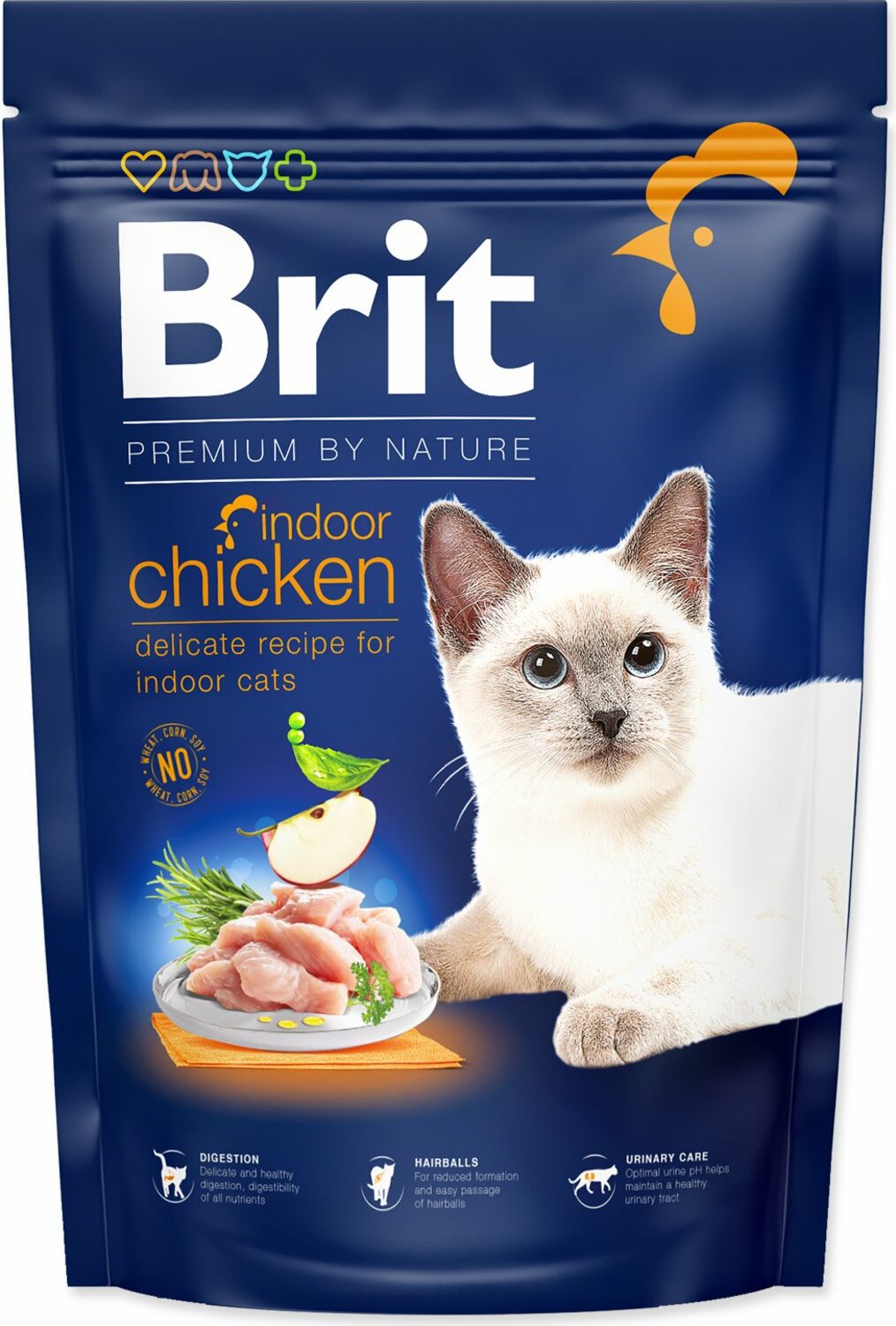 Krmivo Brit Premium by Nature Cat Indoor Chicken 1,5kg