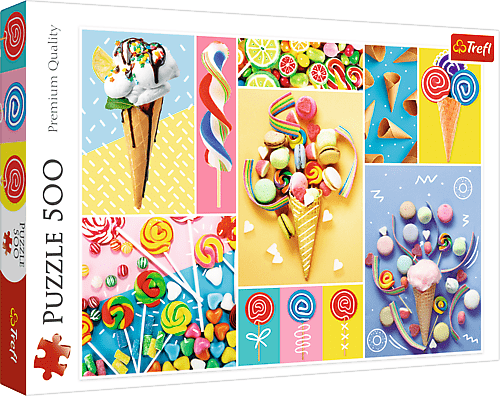 Trefl Puzzle 500 - Oblíbené sladkosti