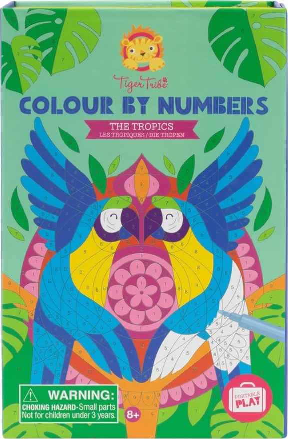 Set Malování podle čísel -Tropická zvířata