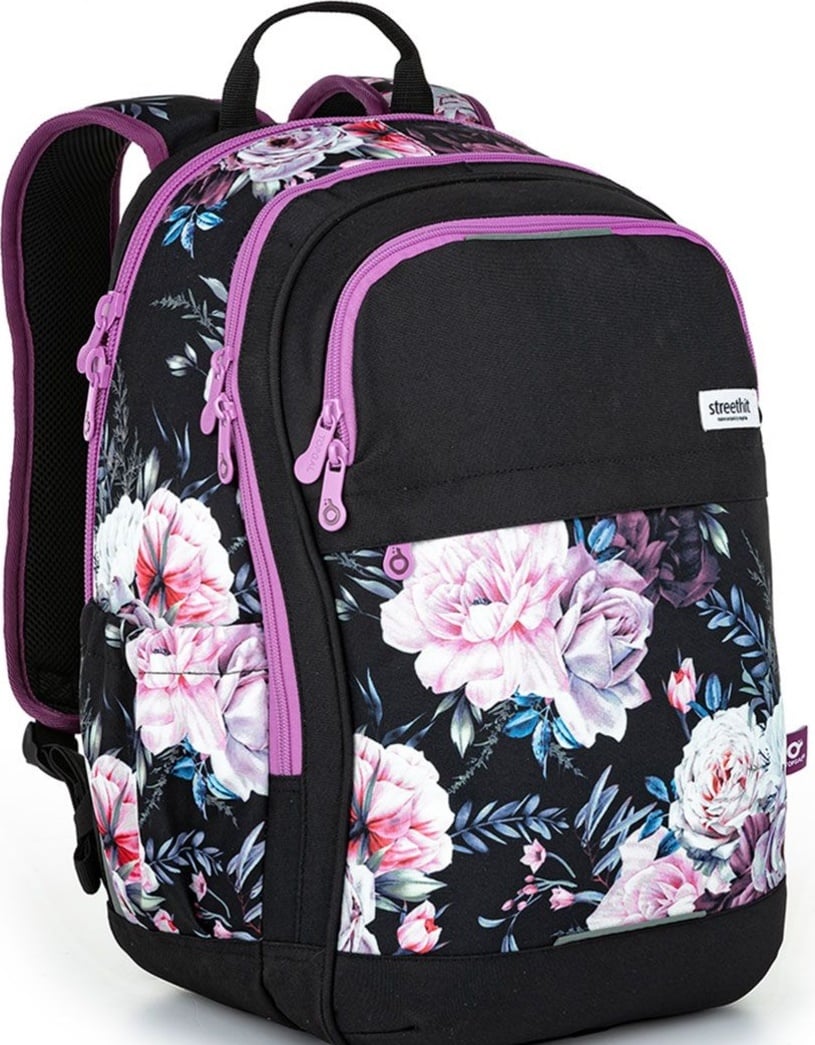 Studentský batoh s květinami Topgal RUBI 22027 -