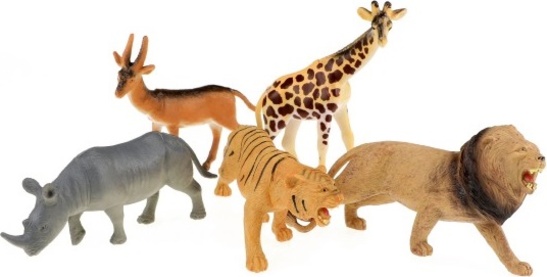 Zvířata safari plast 11-15cm 5ks