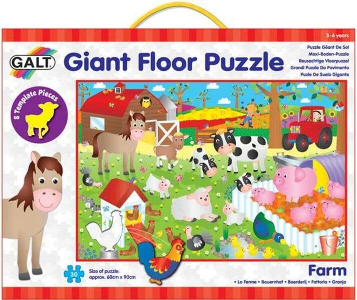 Galt Velké podlahové puzzle - na farmě, 30 ks