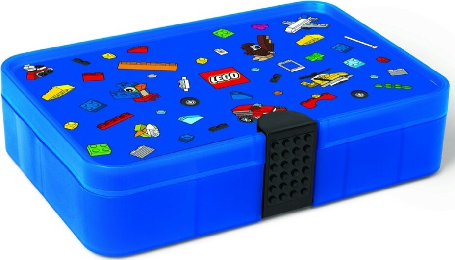 LEGO® Iconic úložný box s přihrádkami - modry