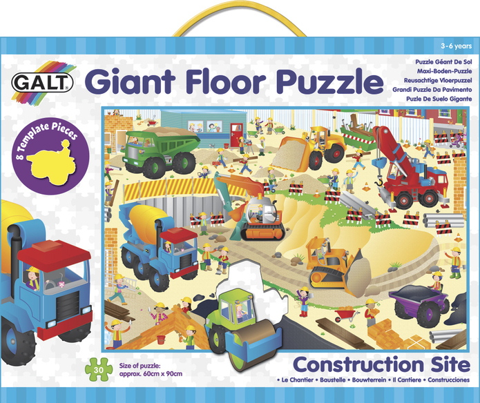Galt Velké podlahové puzzle - na staveništi