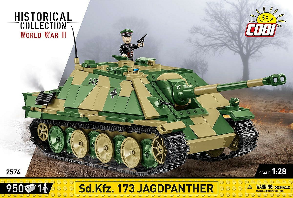 Cobi II WW Jagdpanther Sd. Kfz. 173, 1:28, 950 k, 1 f
