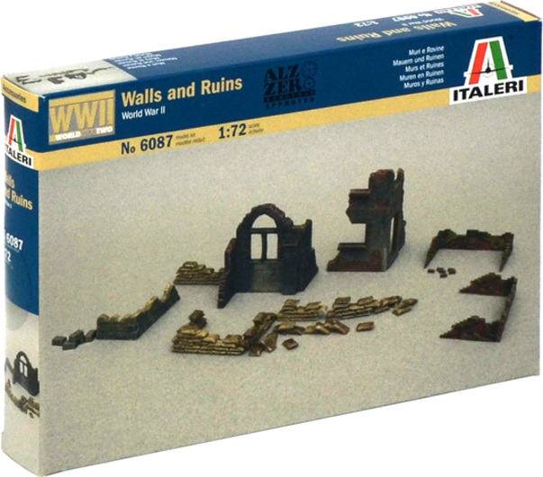 Model Kit doplňky 6087 - WALLS AND RUINS (1:72)
