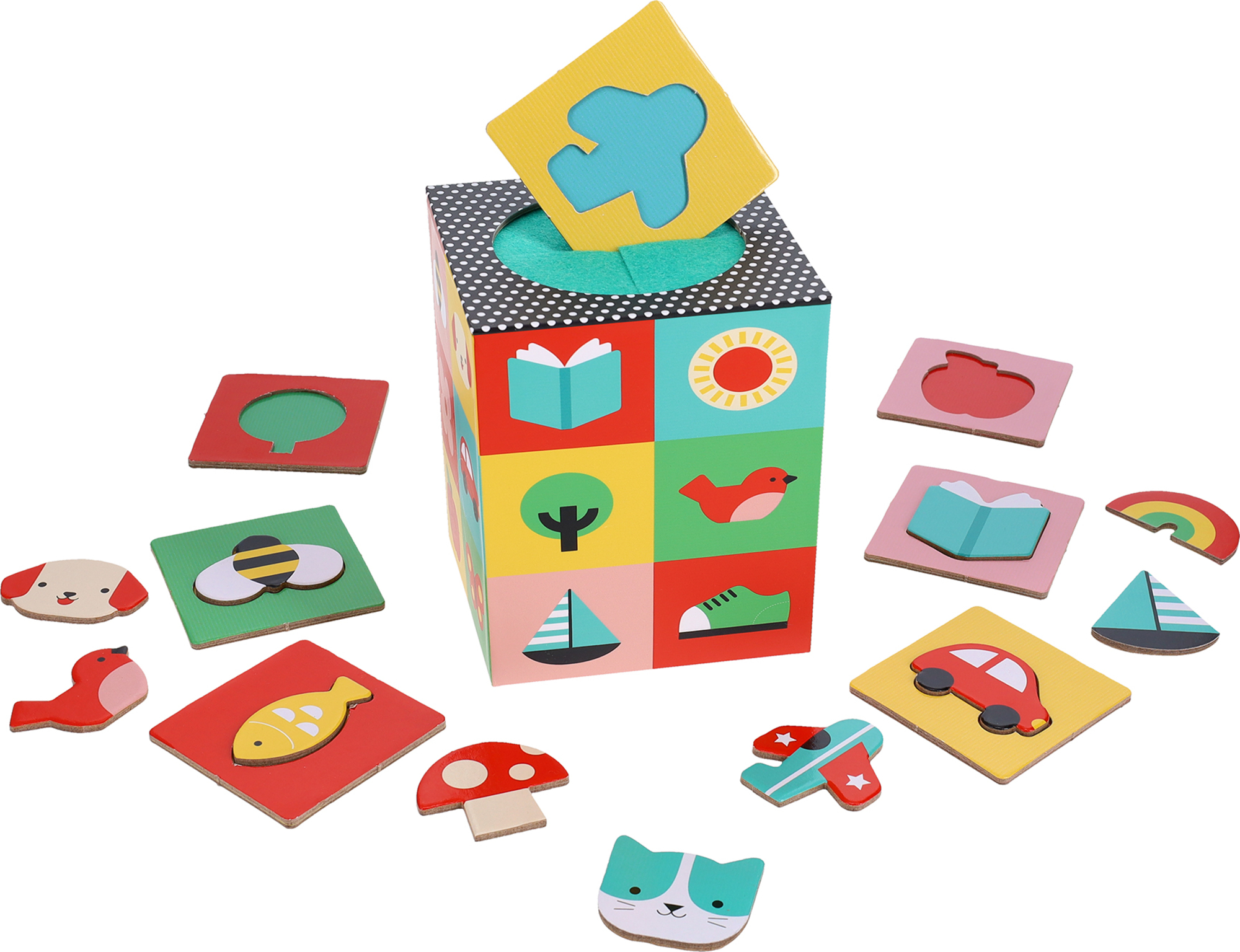 Petit Collage Senzorické puzzle Najdi oblíbený předmět