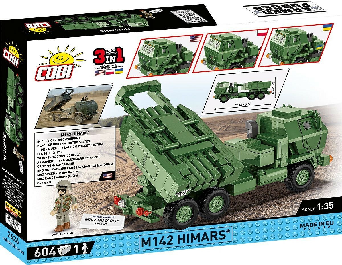 Cobi Armed Forces M142 Himars, 1:35, 621k, 1f