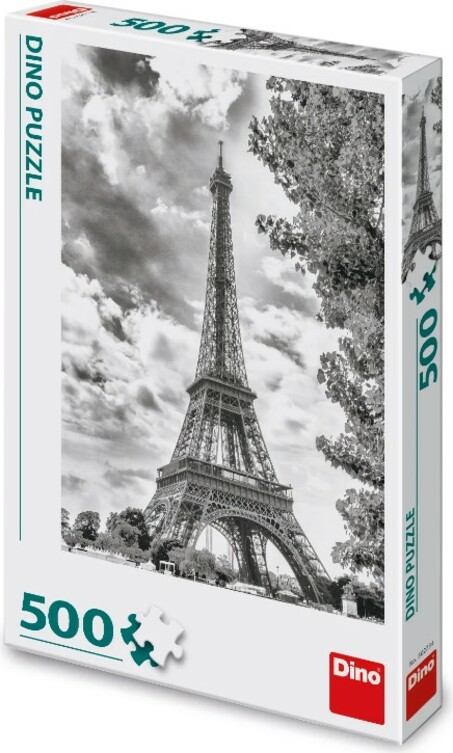 Puzzle Černobílá Eiffelova věž 500 dílků