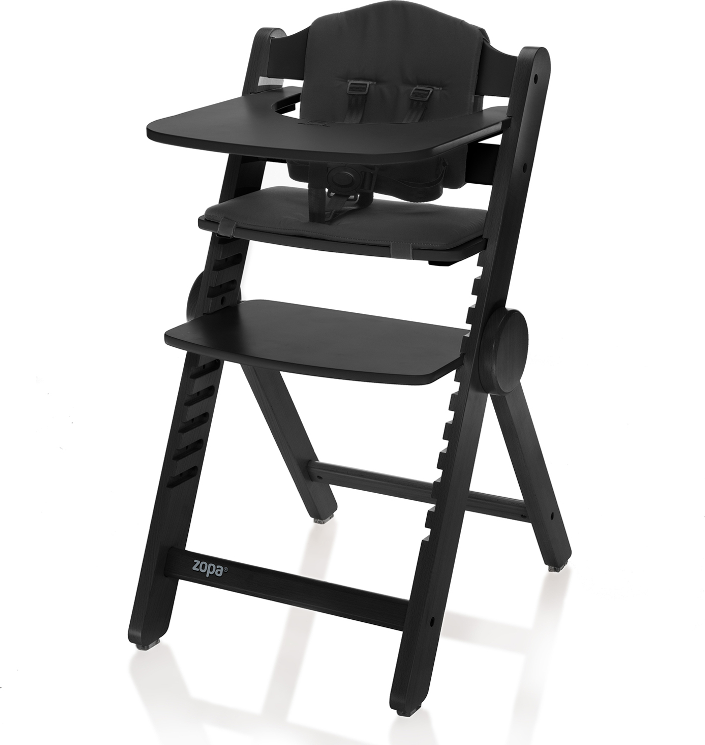Dřevěná jídelní židle Clipp & Clapp, černá