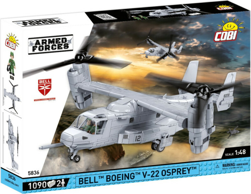 Cobi Armed Forces Bell Boeing V-22 Osprey, 1:48, 1090 k, 2 f
