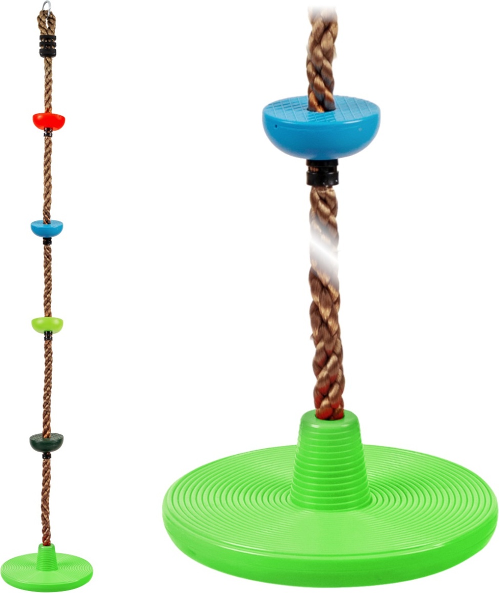 Dětské šplhací lano s disky barevné