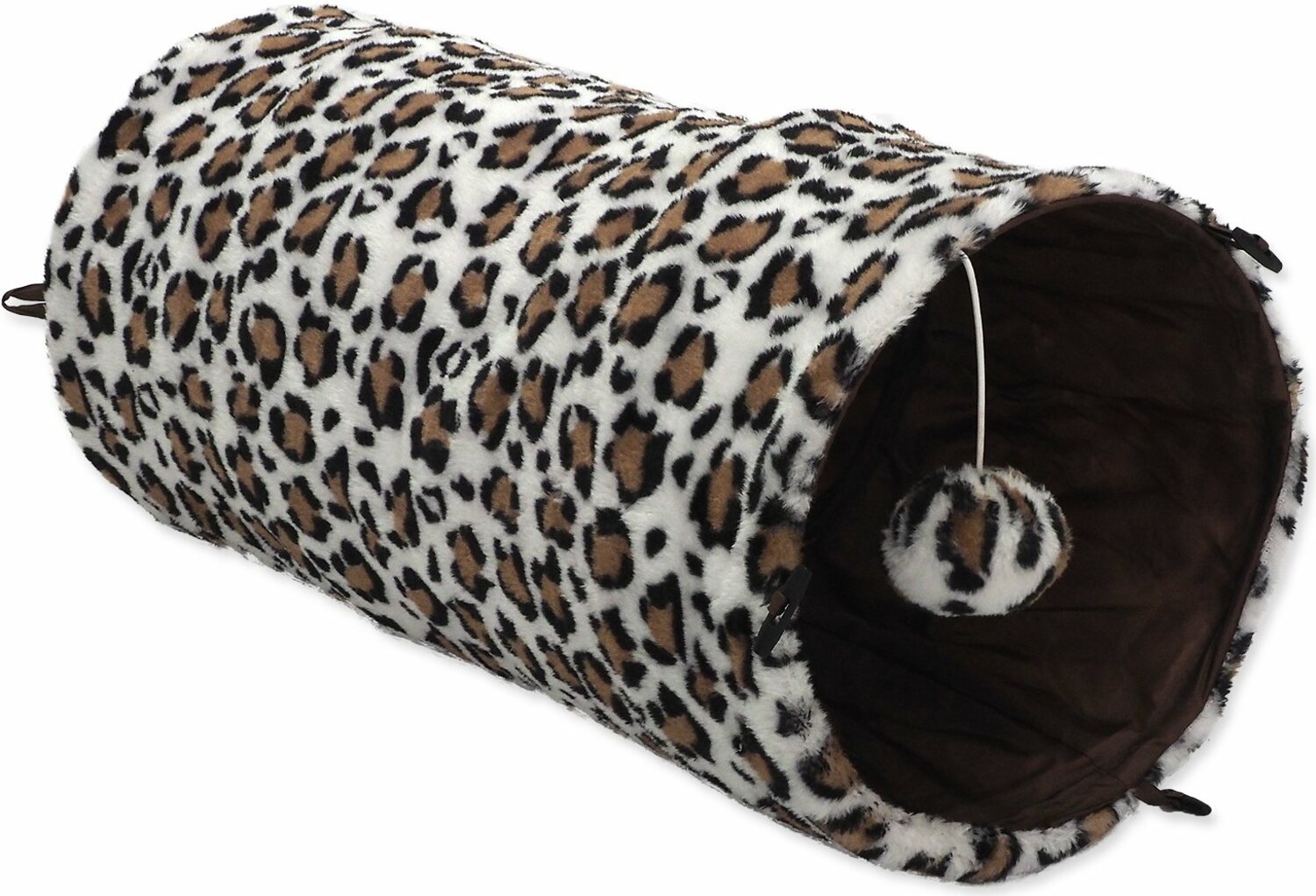 Tunel Magic Cat plyš šustící, vzor leopard 50x24cm