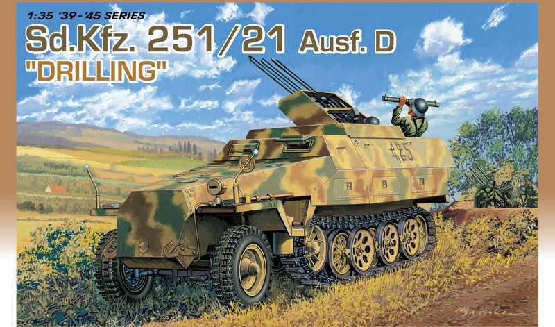 Model Kit military 6217 - Sd.Kfz.251/21 Ausf.D DRILLING (1:35)