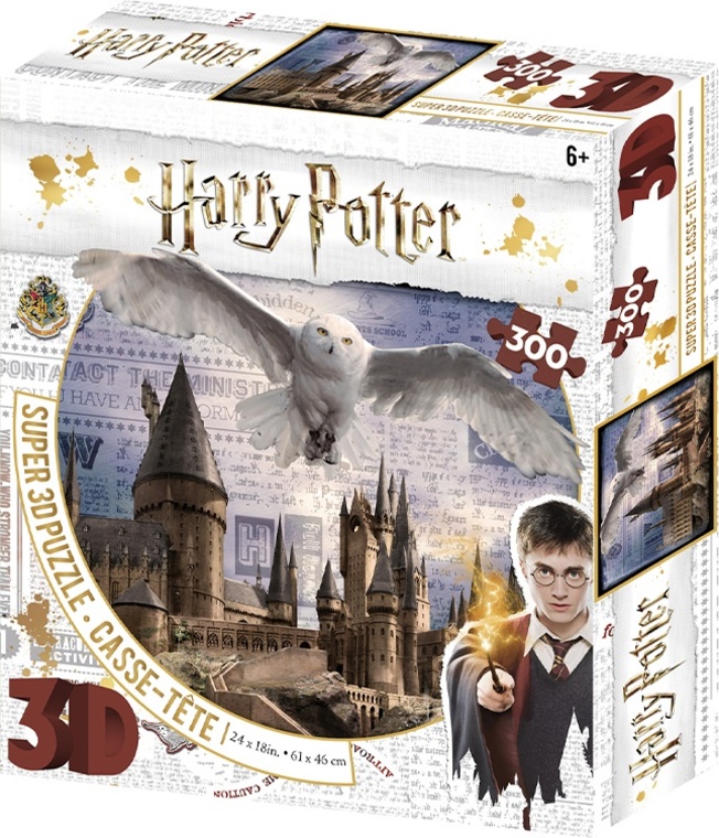 3D puzzle Harry Potter Bradavice a Hedwig 300 ks