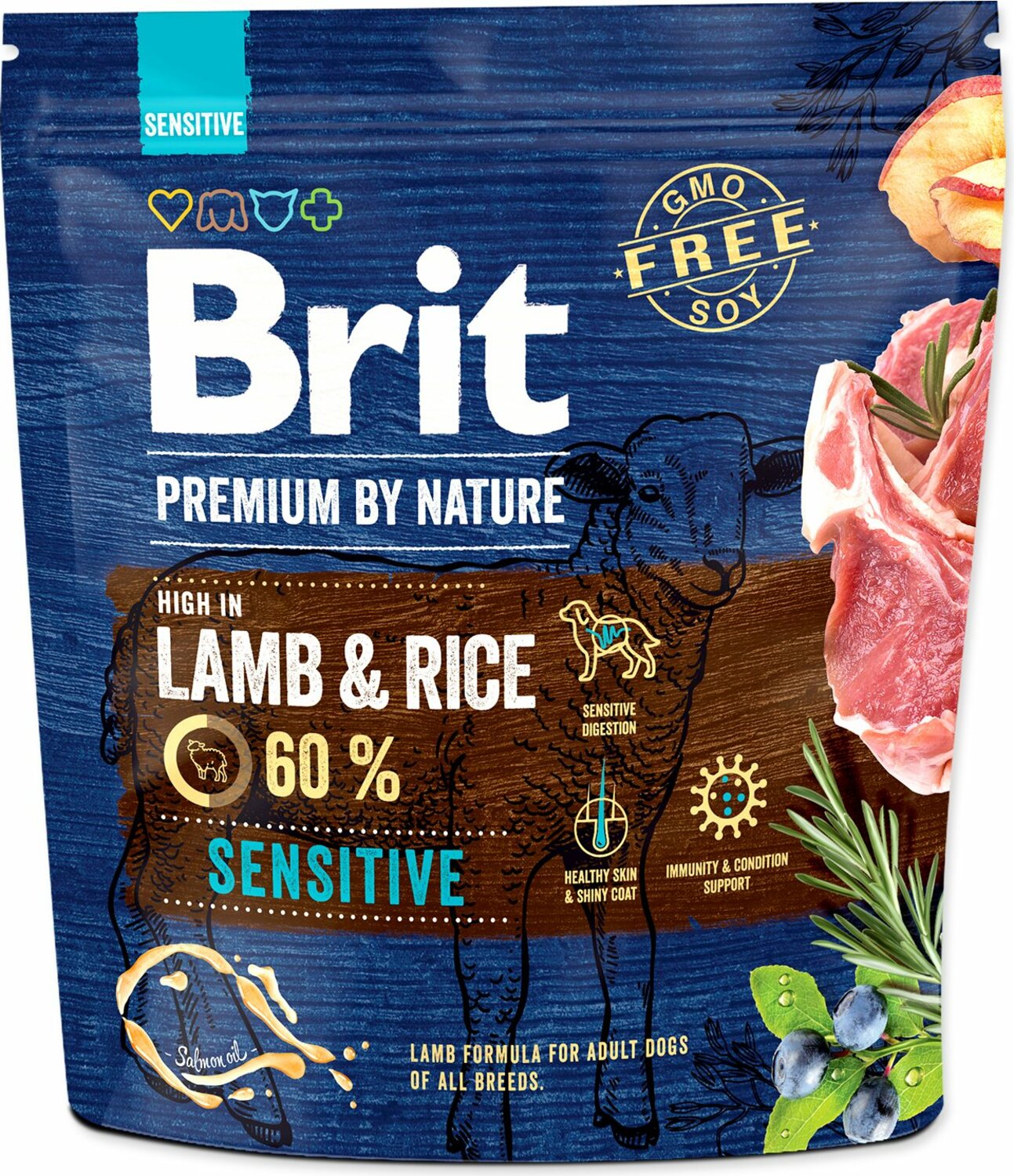 Krmivo Brit Premium by Nature sensitive Lamb 1kg