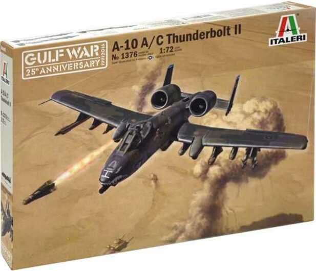 Model Kit letadlo 1376 - A-10 A / C THUNDERBOLT ll - GULF WAR (1:72)