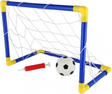 Fotbalová branka plast 44x31cm s míčem a pumpou