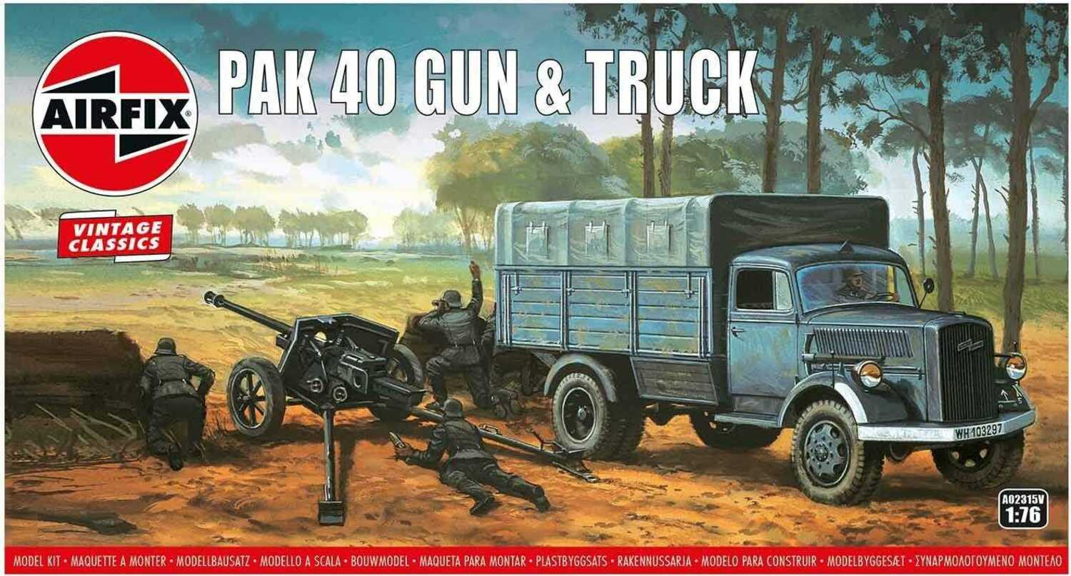 Classic Kit VINTAGE military A02315V - PAK 40 Gun & Truck (1:76)