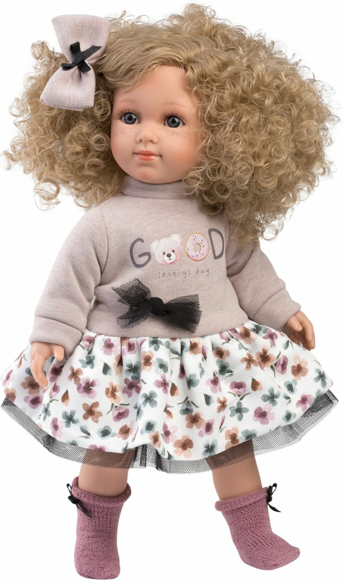 Llorens 53549 ELENA - realistická panenka s měkkým látkovým tělem - 35 cm