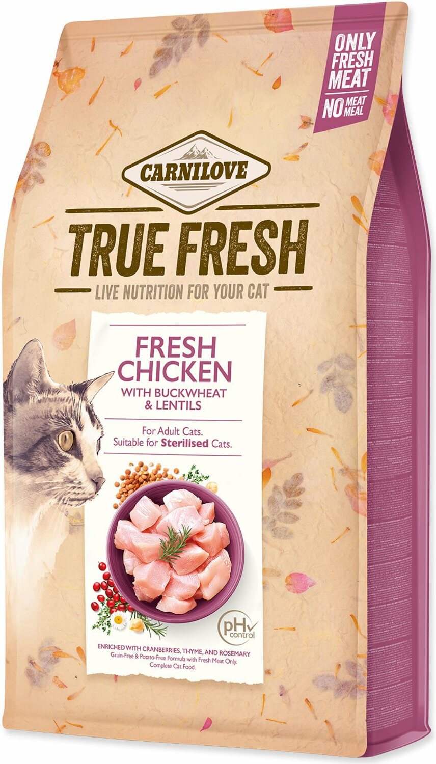 Krmivo Carnilove Cat True Fresh Chicken 4,8 kg