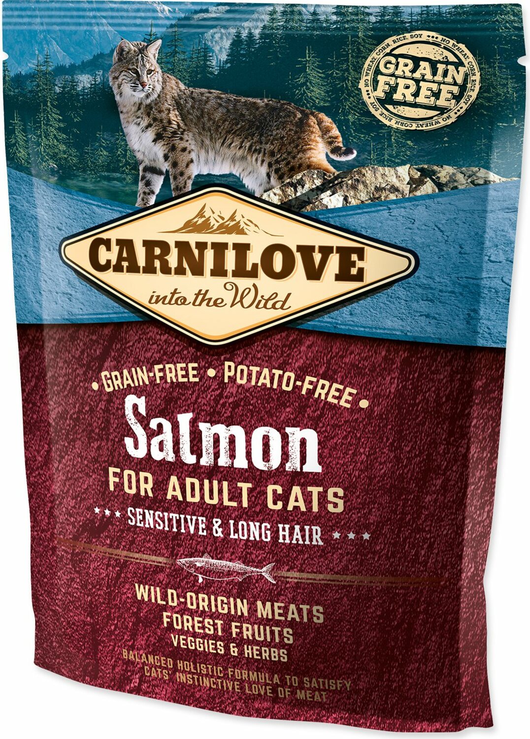 Krmivo Carnilove Adult Cats sensitive & Long Hair Salmon 0,4kg