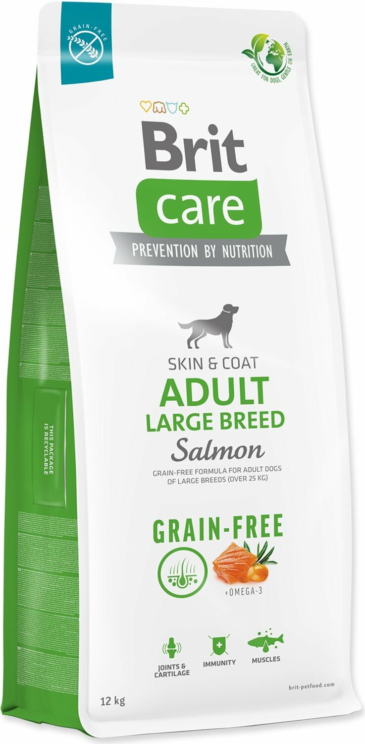 Krmivo Brit Care Dog Grain-free Adult Large Breed Salmon 12kg