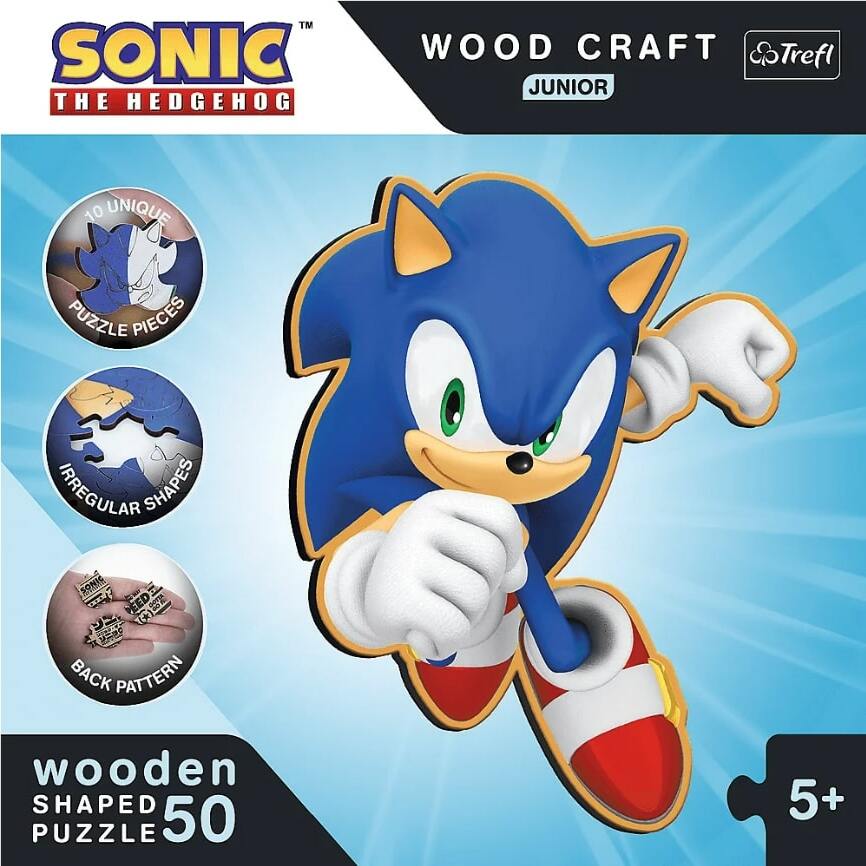 Trefl Dřevěné puzzle Junior 50 dílků - Smart Sonic