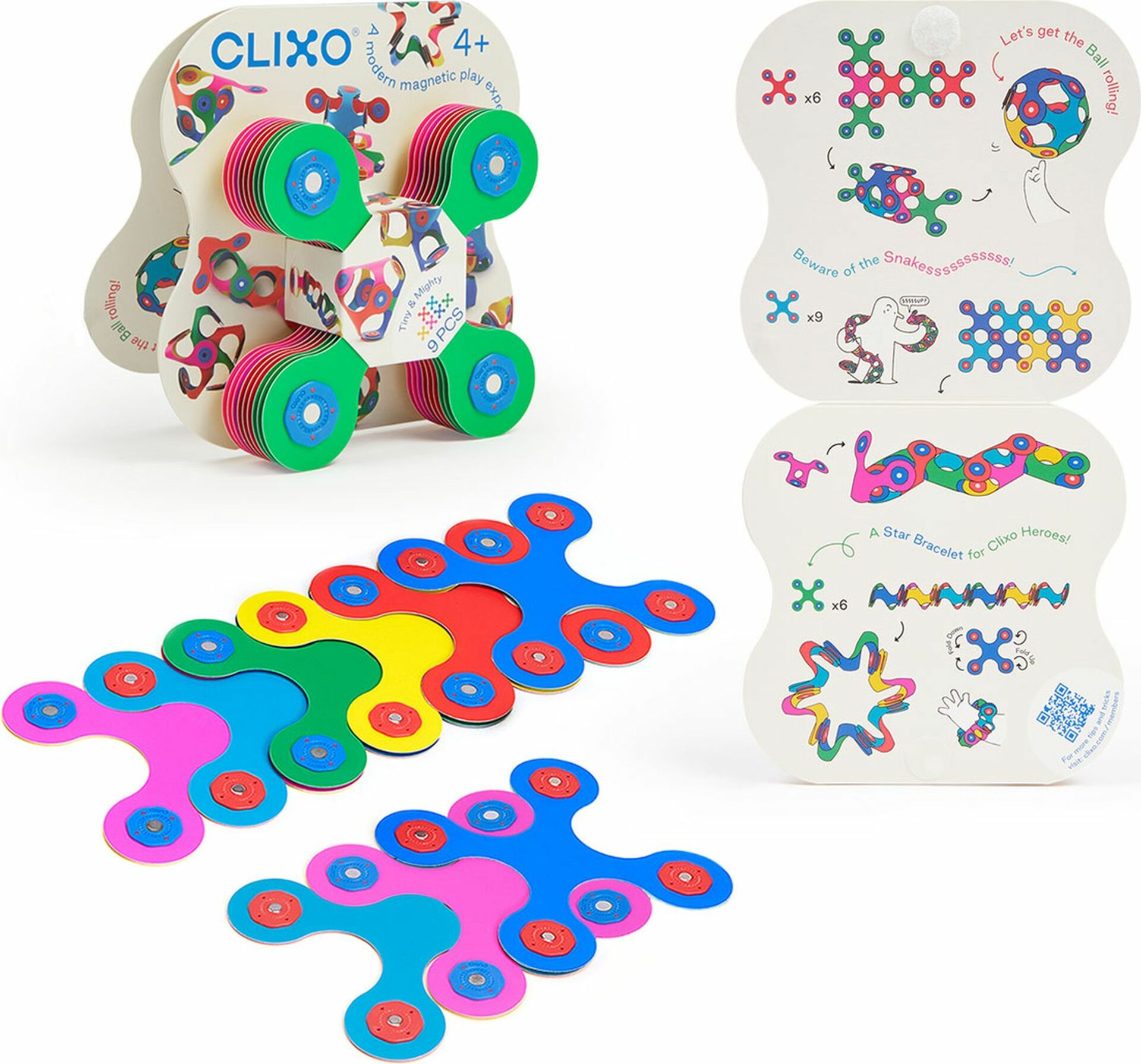 CLIXO Tiny & Mighty - magnetická stavebnice 9 kusů