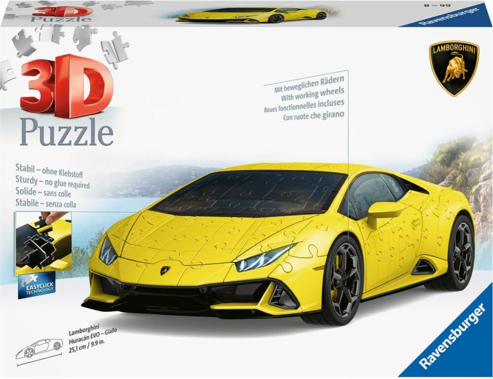 Lamborghini Huracán Evo žluté 108 dílků