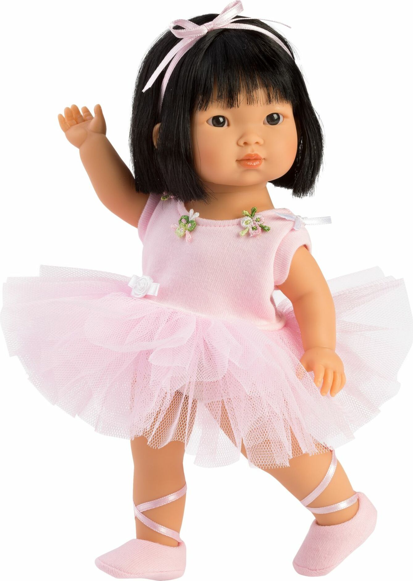 Llorens 28031 LU BALLET - realistická panenka s celovinylová tělem - 28 cm